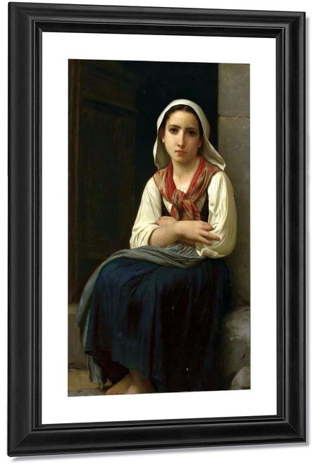 Yvonnette By William Bouguereau By William Bouguereau