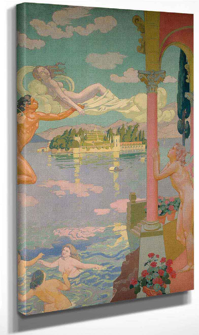 Zephyr Transporting Psyche To The Island Of Delight By Maurice Denis By Maurice Denis