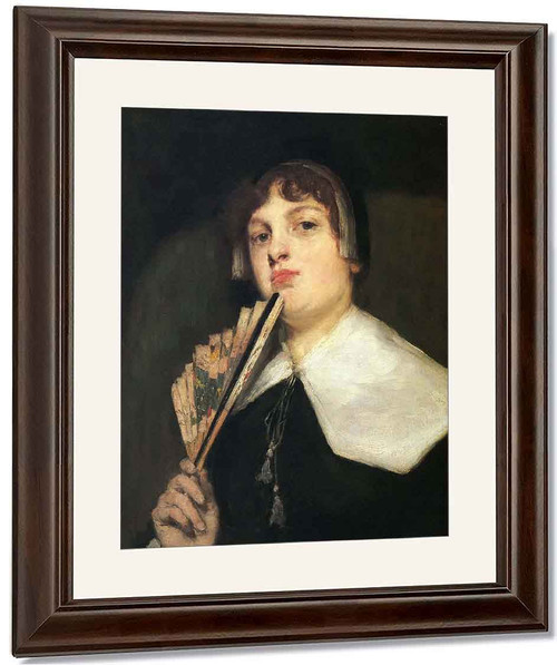 A Coquette 1835 By William Merritt Chase By William Merritt Chase