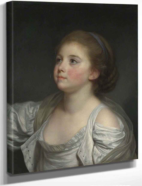 A Girl 1 By Jean Baptiste Greuze By Jean Baptiste Greuze