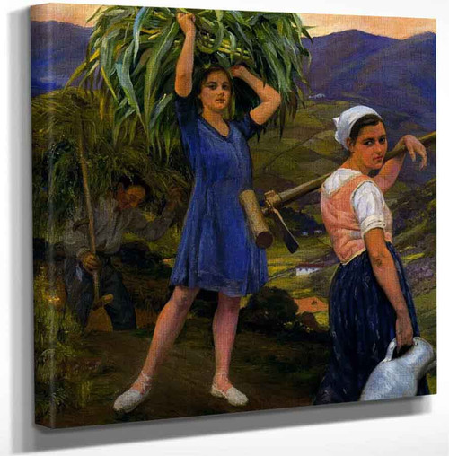 Escena En El Campo By Ignacio Di­az Olano(Spanish 1859 1933) By Ignacio Di­az Olano(Spanish 1859 1933) Art Reproduction