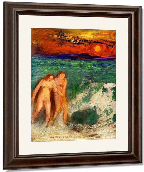 Adam And Eve By Odilon Redon By Odilon Redon