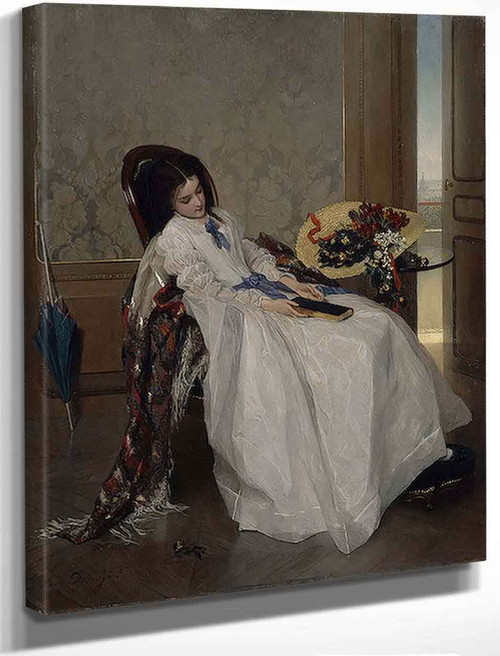 After A Walk By Gustave Leonard De Jonghe By Gustave Leonard De