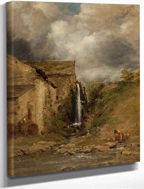 An Overshot Mill By John Linnell By John Linnell