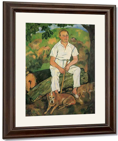 Andre Utter And His Dogs By Suzanne Valadon
