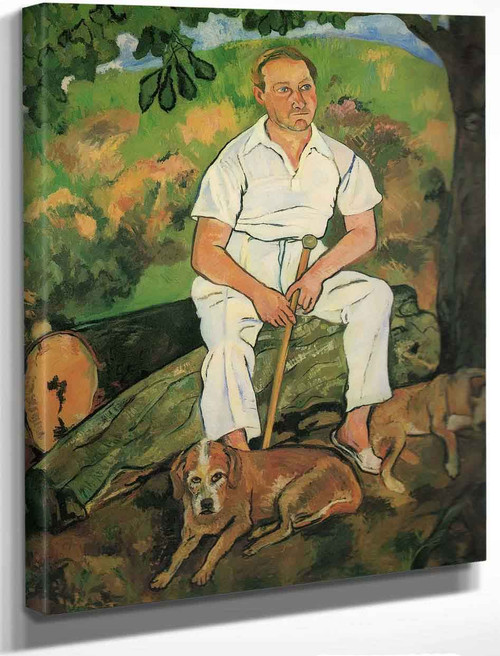 Andre Utter And His Dogs By Suzanne Valadon
