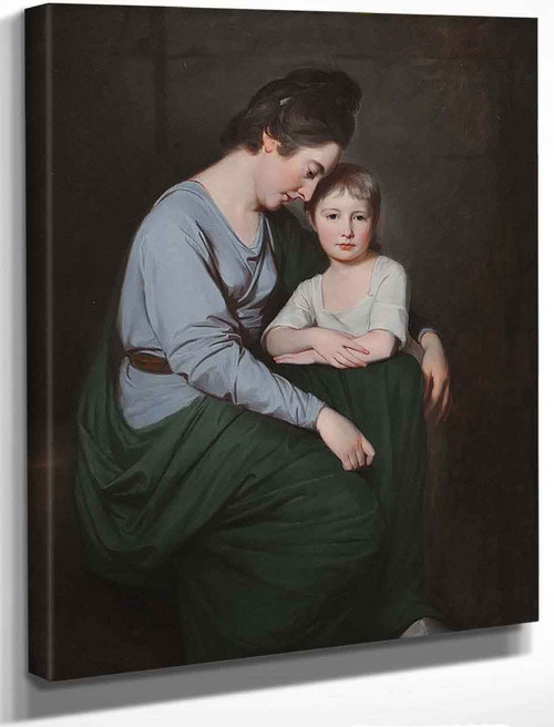 Ann Wilson With Her Daughter, Sybil By George Romney By George Romney