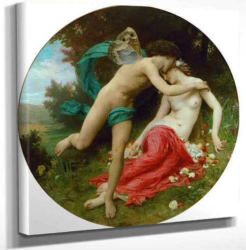 Flora And Zephyr By William Bouguereau Art Reproduction