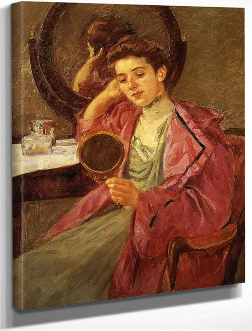 Antoinette At Her Dressing Table By Mary Cassatt By Mary Cassatt