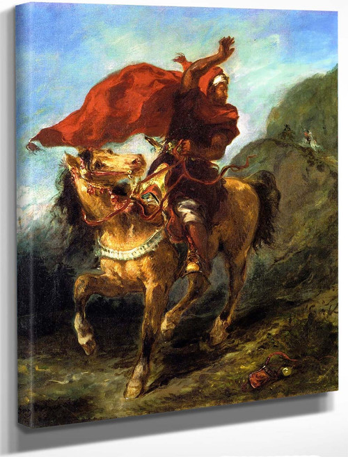 Arab Chieftain Signaling To His Companions By Eugene Delacroix By Eugene Delacroix
