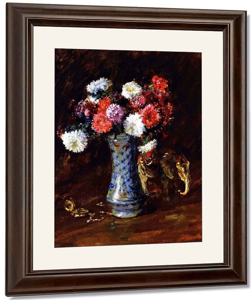 Asters By William Merritt Chase By William Merritt Chase