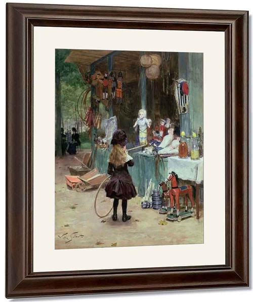 At The Champs Elysees Gardens By Victor Gabriel Gilbert By Victor Gabriel Gilbert