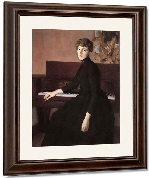 At The Piano By Julian Alden Weir American 1852 1919