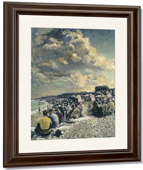August Morning, Dieppe Beach By Jacques Emile Blanche By Jacques Emile Blanche
