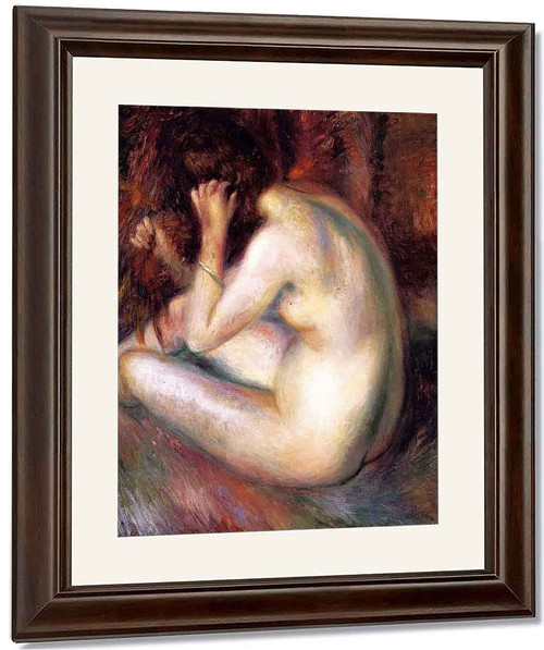 Back Of Nude By William James Glackens By William James Glackens
