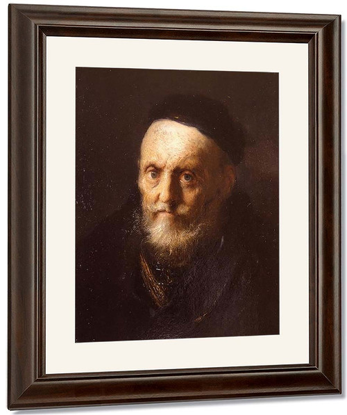 Bearded Old Man Wearing A Beret By Jan Lievens The Elder