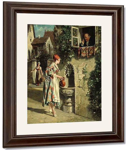 Beauty At The Well By Johann Hamza