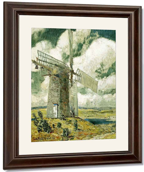 Bending Sail On The Old Mill By Frederick Childe Hassam By Frederick Childe Hassam Bending Sail On The Old Mill By Frederick Childe Hassam By Frederick Childe Hassam