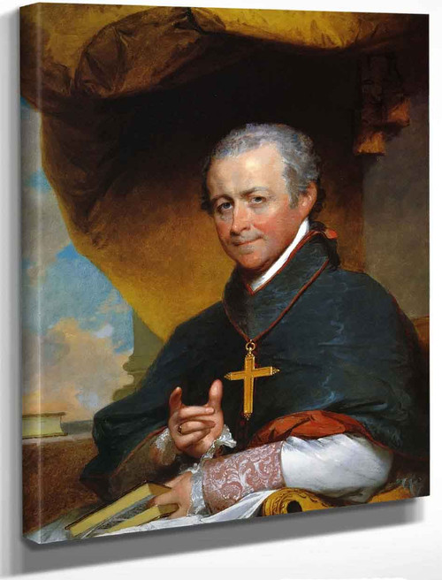 Bishop Jean Louis Anne Magdelaine Lefebvre De Cheverus By Gilbert Stuart