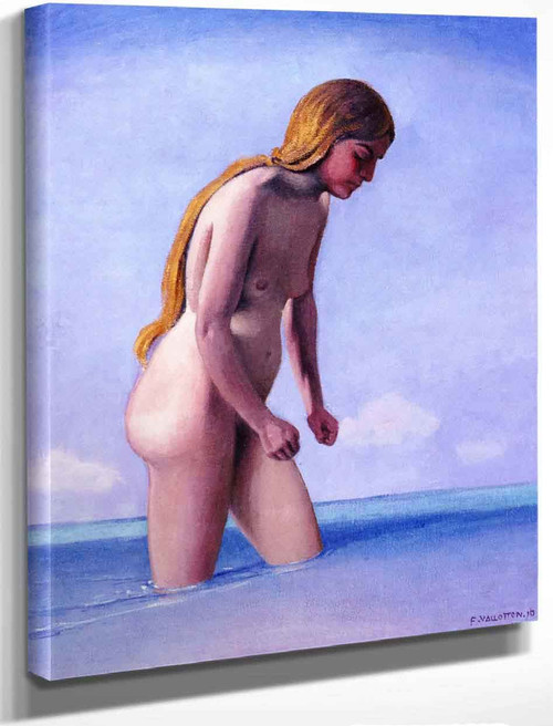 Blond Bather Walking In The Water By Felix Vallotton Blond Bather Walking In The Water By Felix Vallotton