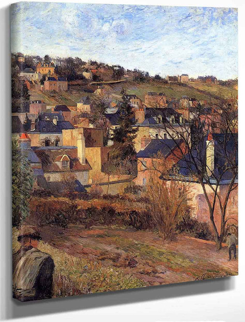 Blue Roofs, Rouen By Paul Gauguin By Paul Gauguin