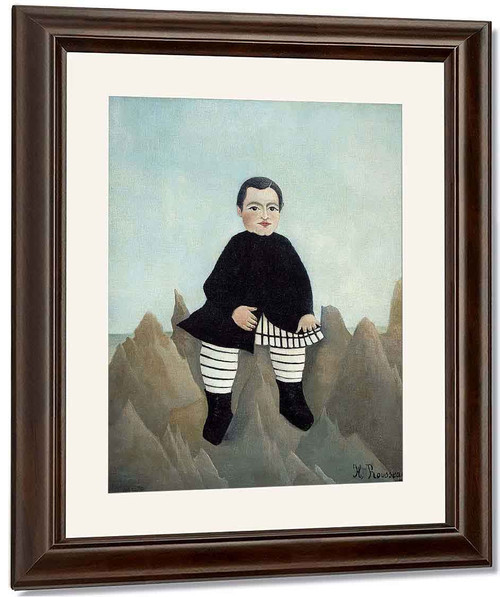 Boy On The Rocks By Henri Rousseau