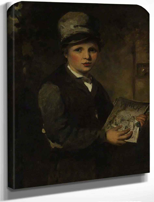 Boy Selling 'Punch' By James Sant, R.A.