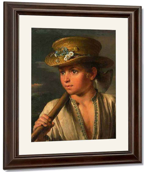 Boy With A Hatchet By Vasily Tropinin