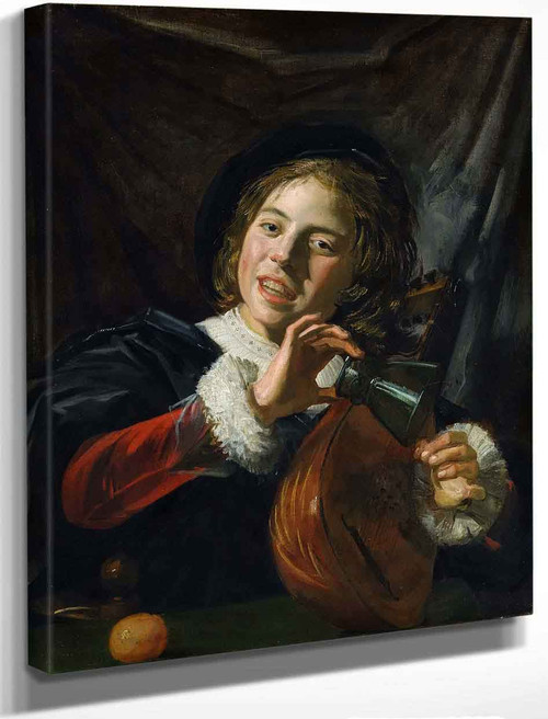 Boy With A Lute By Frans Hals By Frans Hals