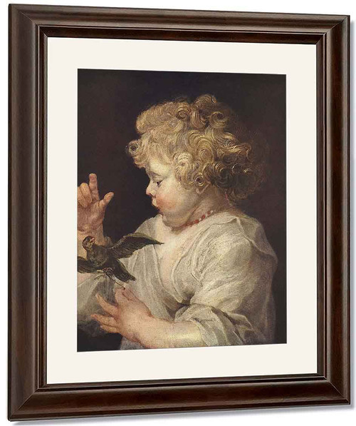 Boy With Bird By Peter Paul Rubens By Peter Paul Rubens