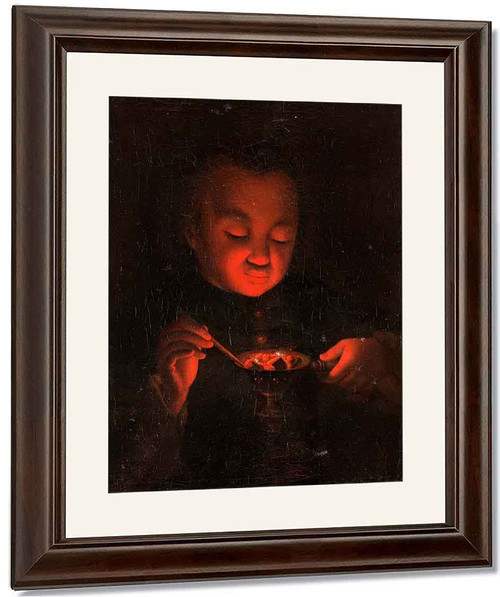 Boy With Glow Barrel By Godfried Schalcken
