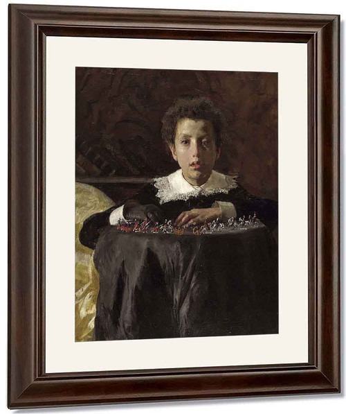 Boy With Toy Soldiers By Antonio Mancini