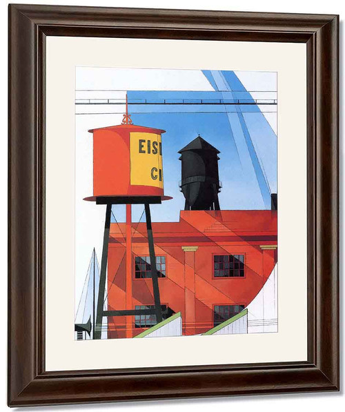 Buildings Abstraction, Lancaster By Charles Demuth By Charles Demuth