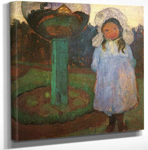 Girl In The Garden Near The Crystal Ball By Paula Modersohn Becker Art Reproduction