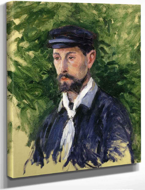 Bust Portrait Of Eugene Lamy By Gustave Caillebotte By Gustave Caillebotte