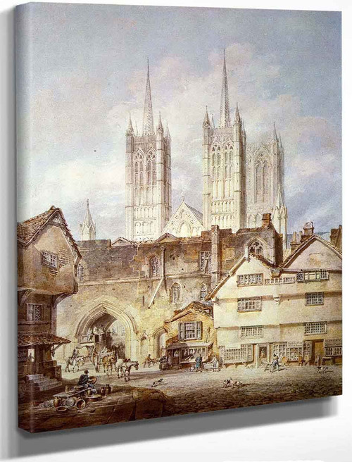 Cathedral Church At Lincoln By Joseph Mallord William Turner