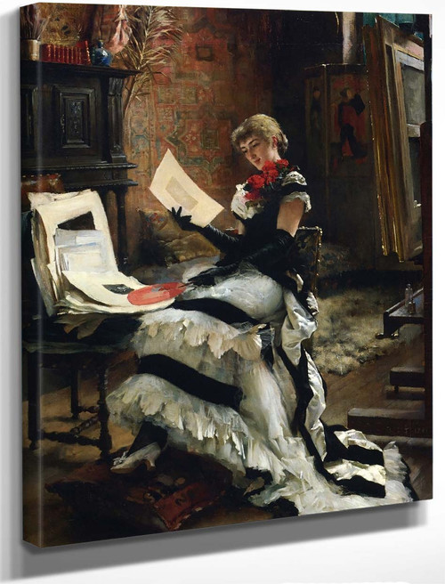 Chez L'artiste By Albert Edelfelt