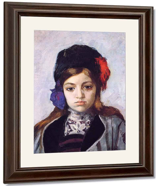 Child With Turban By Henri Lebasque By Henri Lebasque