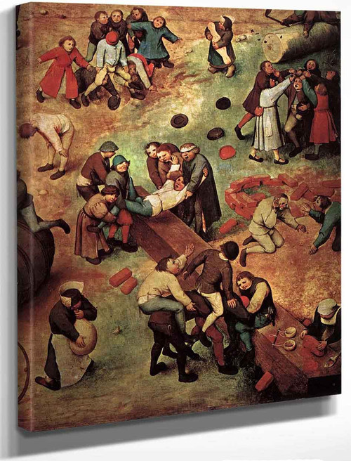 Childrens Games 212 By Pieter Bruegel The Elder By Pieter Bruegel The Elder