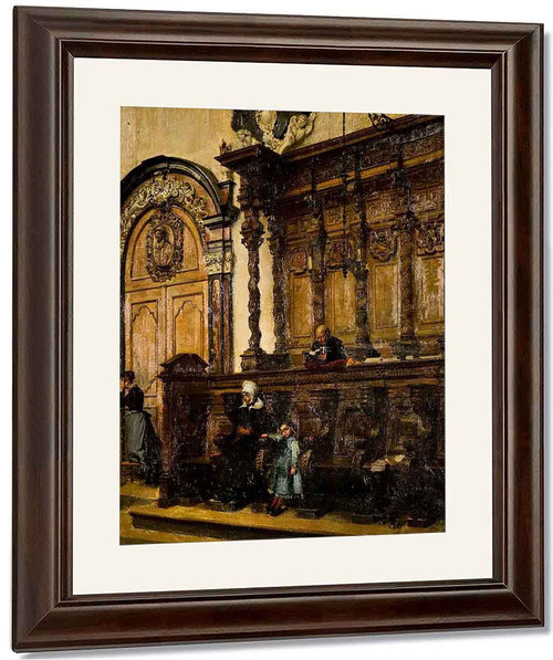 Church Interior By William Logsdail