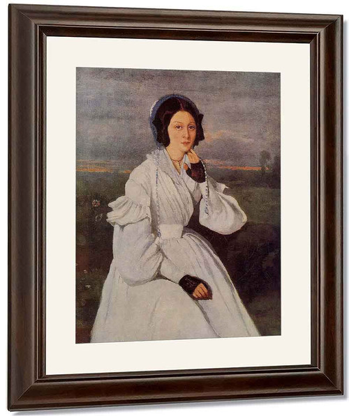 Claire Sennegon, The Artists Niece And Future Madame Charmois By Jean Baptiste Camille Corot By Jean Baptiste Camille Corot