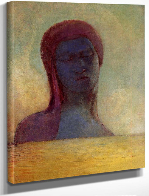 Closed Eyes2 By Odilon Redon By Odilon Redon