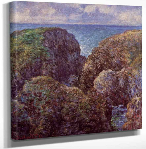 Group Of Rocks At Port Goulphar By Claude Oscar Monet Art Reproduction