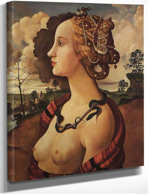Copy Of 'Portrait Of Simonetta Vespucci' By Piero Di Cosimo By Konstantin Somov