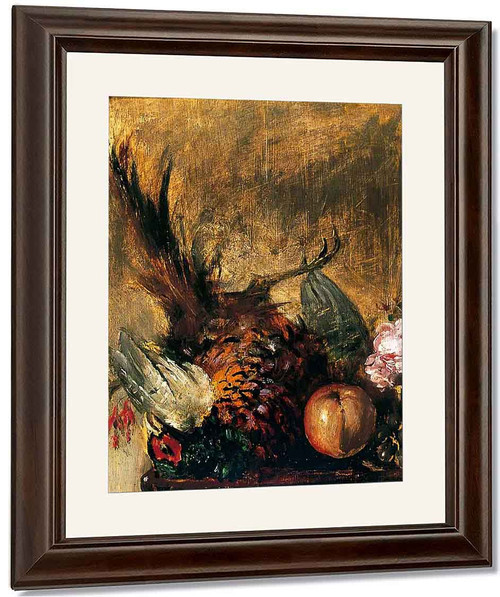 Dead Pheasant And Fruit By William Etty By William Etty