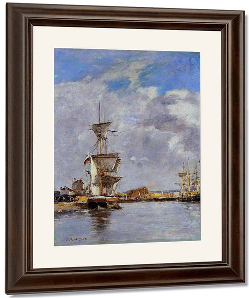 Deauville, The Harbor12 By Eugene Louis Boudin By Eugene Louis Boudin