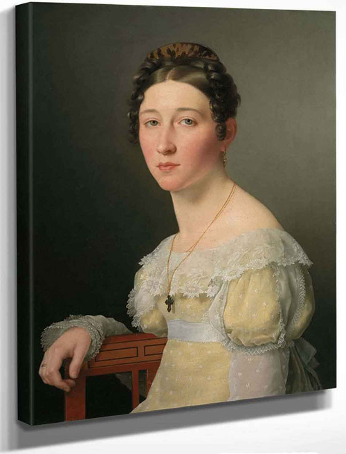 Emilie Henriette Massmann By Christoffer Wilhelm Eckersberg