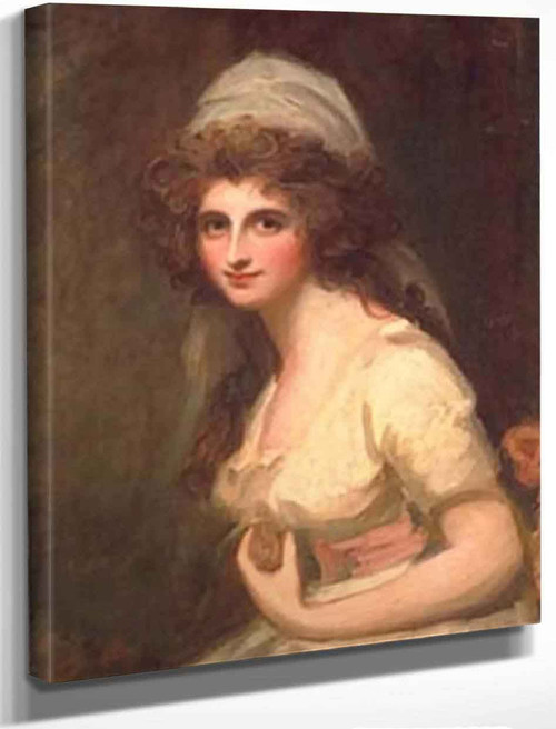 Emma Hart, Later Lady Hamilton, In A White Turban By George Romney By George Romney