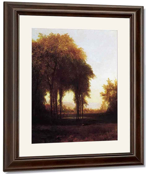 Farm At The Edge Of The Forest By John Frederick Kensett By John Frederick Kensett