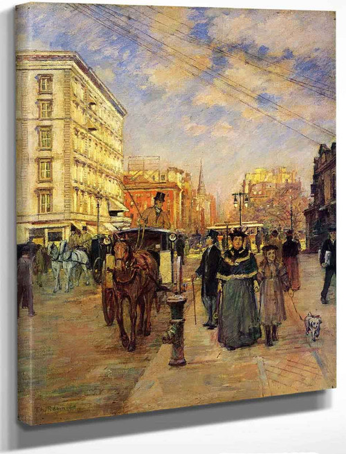 Fifth Avenue At Madison Square By Theodore Robinson